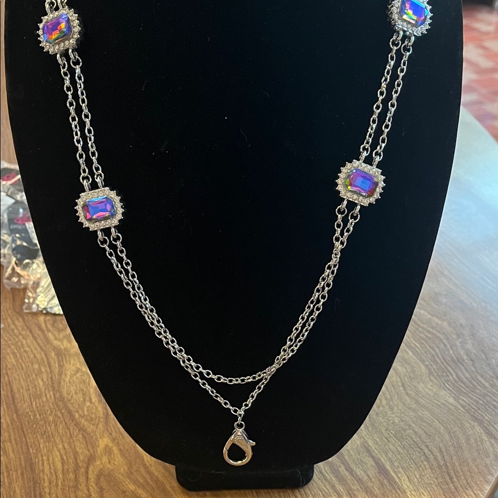 Paparazzi Multi-Color Lanyard with Pink Highlights